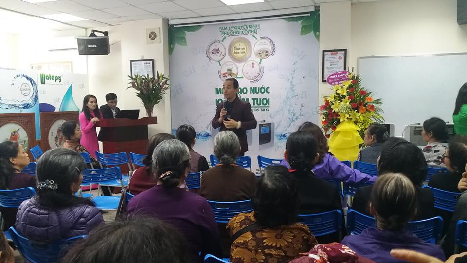 Máy tạo nước ion kiềm tươi Watapy đã  có mặt ở miền Bắc